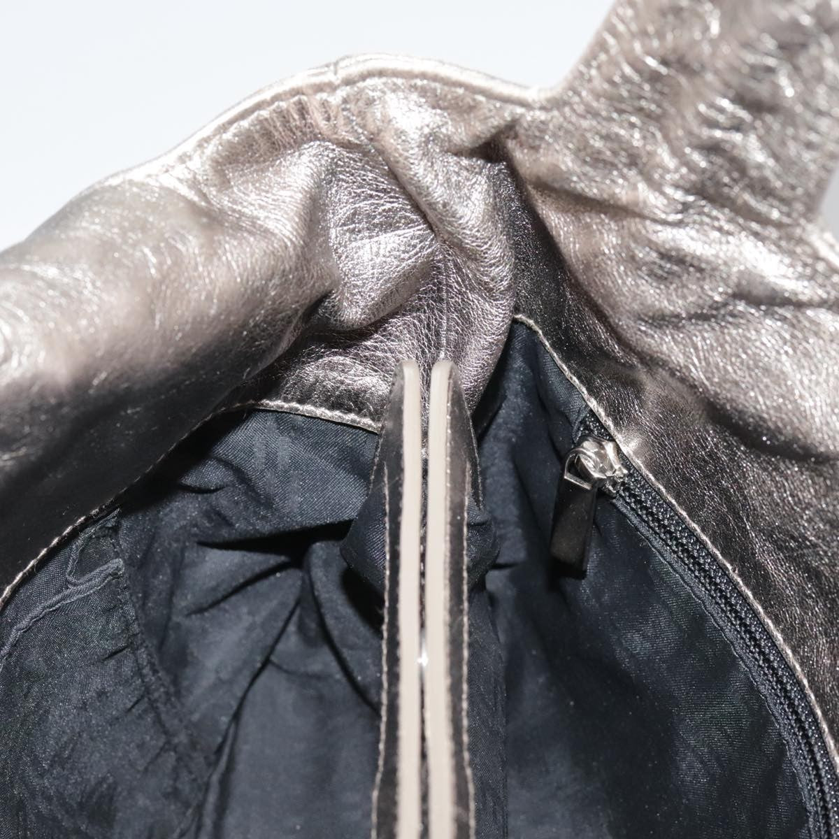 Salvatore Ferragamo Gancini Shoulder Bag Leather, GOLD, LEATHER, Shoulder bag