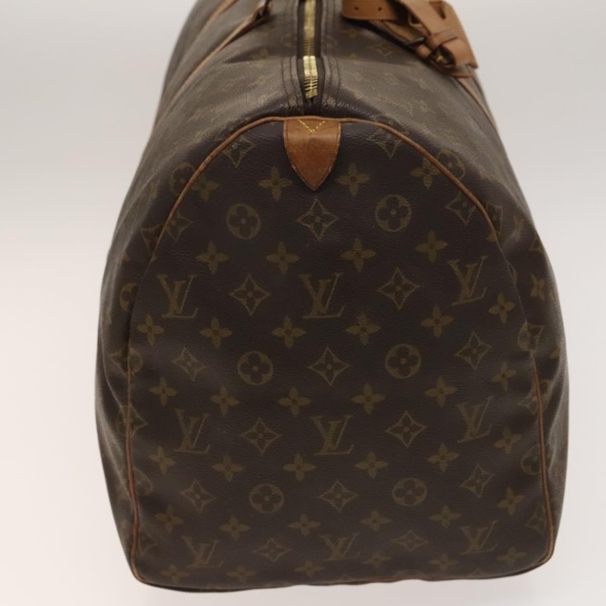 Louis Vuitton Keepall Bag Monogram Canvas, BROWN, CANVAS, Travel bag