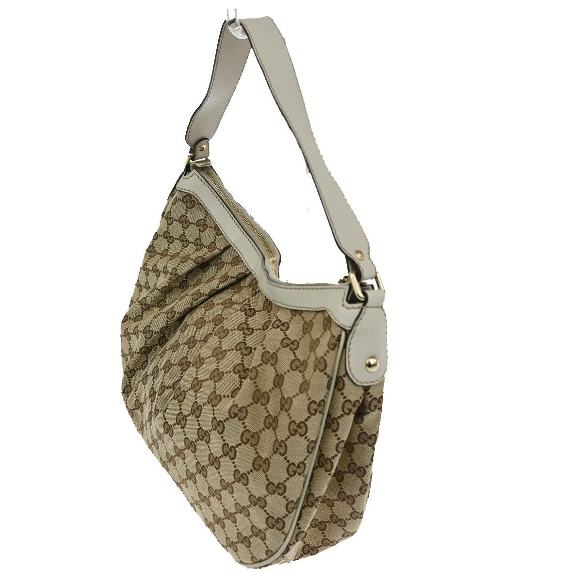 Gucci Sukey Shoulder Bag GG Canvas, BEIGE, CANVAS, Shoulder bag
