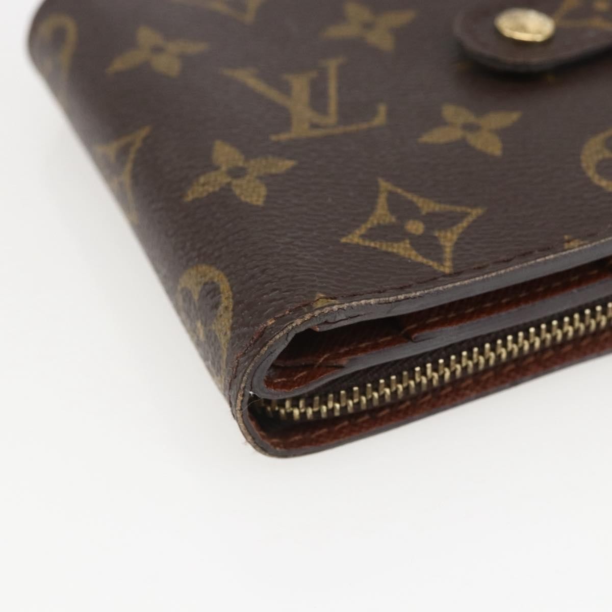 Louis Vuitton Compact Zippe Wallet Monogram Canvas, BROWN, CANVAS, Wallets