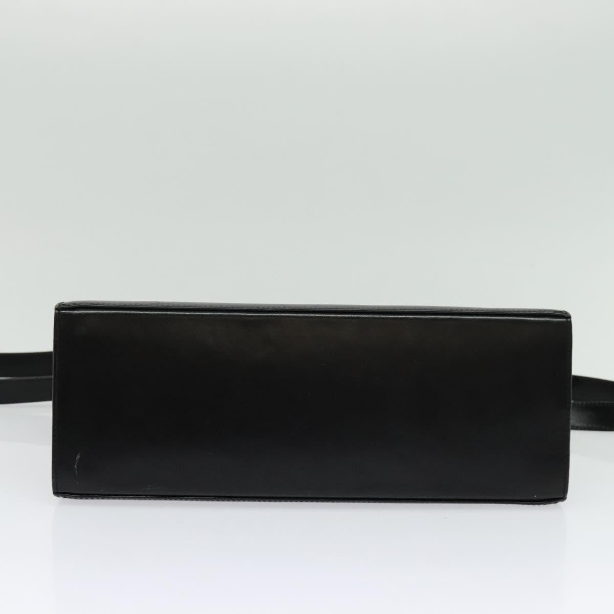 Salvatore Ferragamo Gancini Convertible Top Handle Bag Leather, BLACK, LEATHER, Handbag