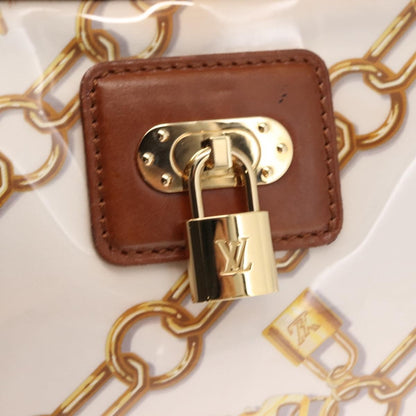 Louis Vuitton Charms Cabas PVC Over Printed Silk, BROWN, CANVAS, Handbag