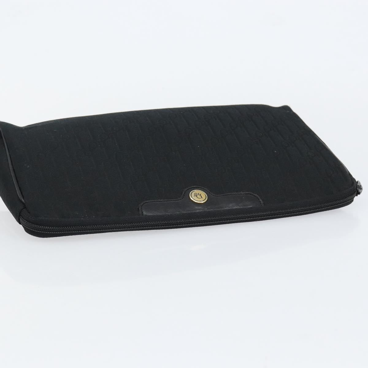 Christian Dior Trotter pouch Diorissimo Canvas, BLACK, CANVAS, Clutche & pouche