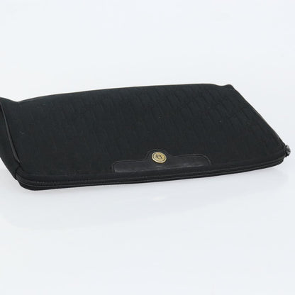Christian Dior Trotter pouch Diorissimo Canvas, BLACK, CANVAS, Clutche & pouche