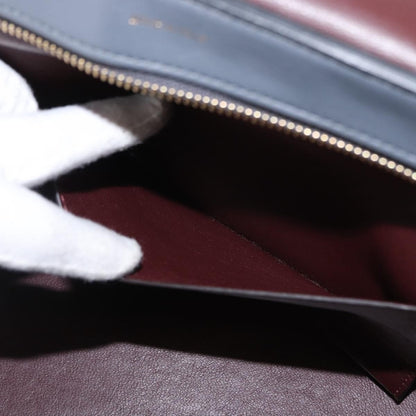 Celine Tricolor Trapeze Bag Leather, GRAY, LEATHER, Handbag