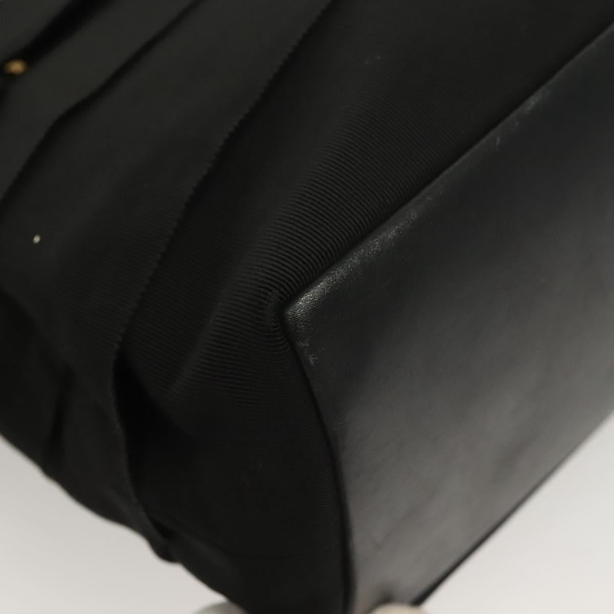 Salvatore Ferragamo Vala Shoulder Bag Canvas, BLACK, CANVAS, Shoulder bag