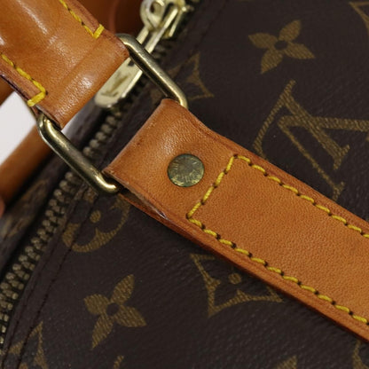 Louis Vuitton Keepall Bag Monogram Canvas, BROWN, CANVAS, Travel bag