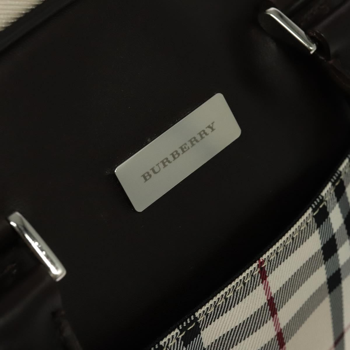 Burberry Nova Check Bowling Bag Canvas, BEIGE, NYLON, Travel bag