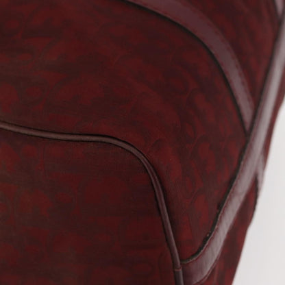 Christian Dior Vintage Trotter Boston Bag Diorissimo Canvas, RED, CANVAS, Handbag