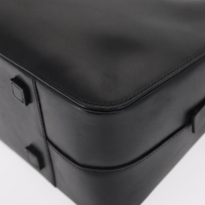 Gucci Vintage Bamboo Handle Bag Leather, BLACK, LEATHER, Handbag