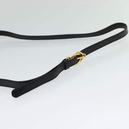 Gucci Vintage Flap Shoulder Bag Leather, BLACK, LEATHER, Shoulder bag