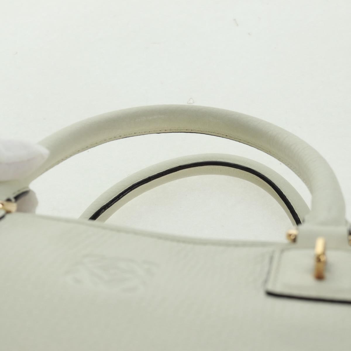 Loewe Amazona NM Bag Leather, WHITE, LEATHER, Handbag