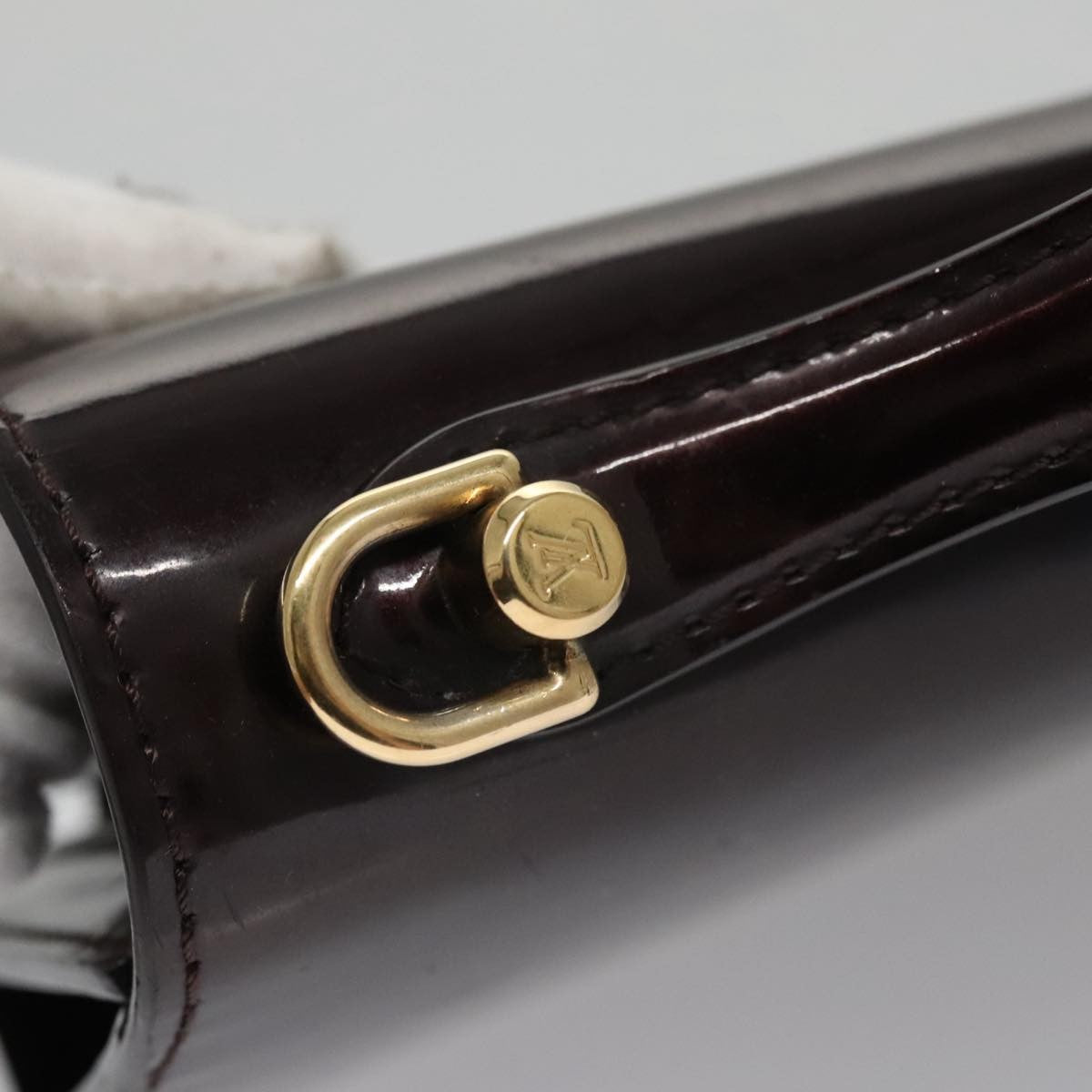 Louis Vuitton Monceau Handbag Vernis, BURGUNDY, PATENT_LEATHER, Handbag