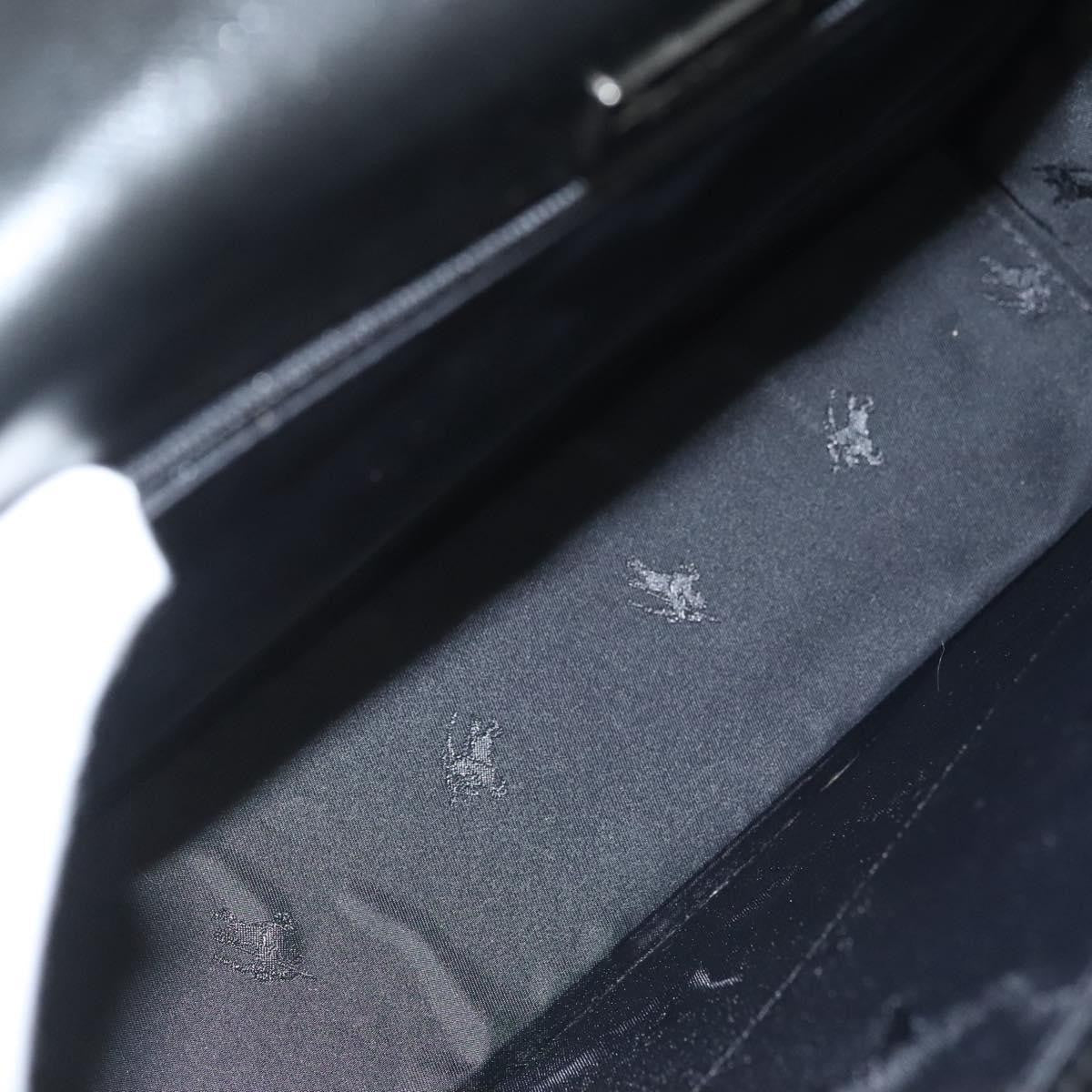 Burberry Vintage Handbag Leather, BLACK, LEATHER, Handbag