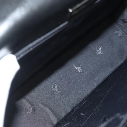 Burberry Vintage Handbag Leather, BLACK, LEATHER, Handbag