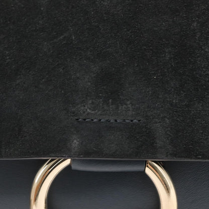 Chloe Faye Shoulder Bag Leather and Suede, GREEN, SUEDE, Shoulder bag