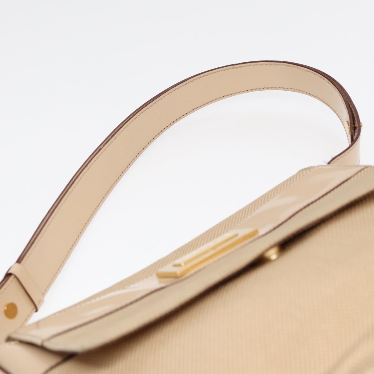 Celine Shoulder Bag Nylon, BEIGE, NYLON, Shoulder bag