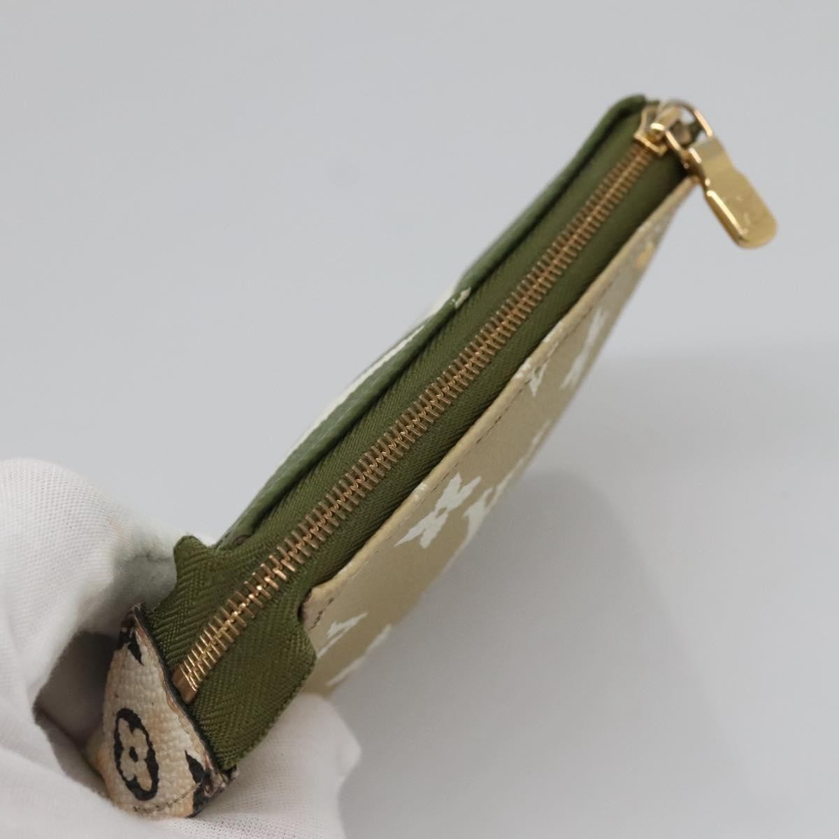 Louis Vuitton Mini pochette accessoire Limited edition Monogram canvas, GREEN, CANVAS, Clutche & pouche