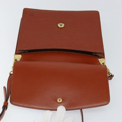 Louis Vuitton Grenelle Shoulder Bag Epi Leather, BROWN, LEATHER, Shoulder bag