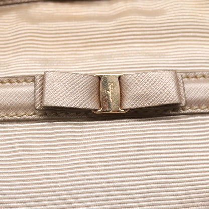 Salvatore Ferragamo Vala Handbag Nylon, Beige, Nylon, Handbag