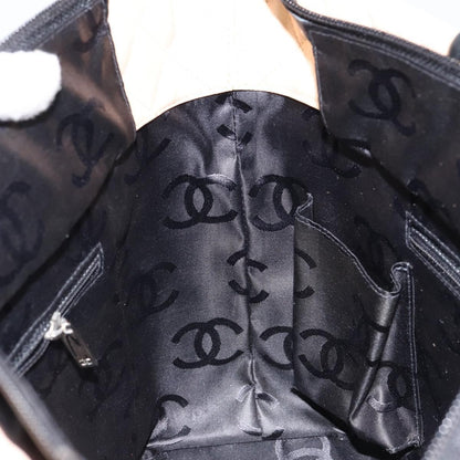 Chanel Cambon Tote Quilted Leather, BEIGE, LEATHER, Tote bag