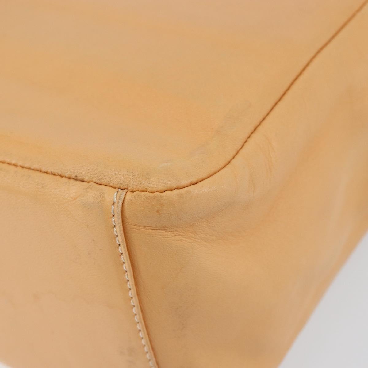 Loewe Anagram handbag Leather, BEIGE, LEATHER, Handbag