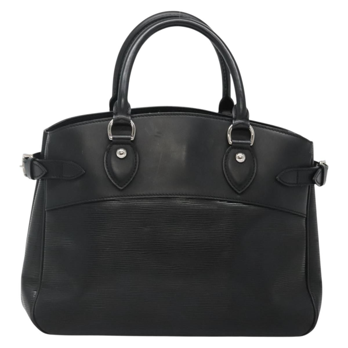 Louis Vuitton Passy Tote Epi Leather, BLACK, LEATHER, Tote bag
