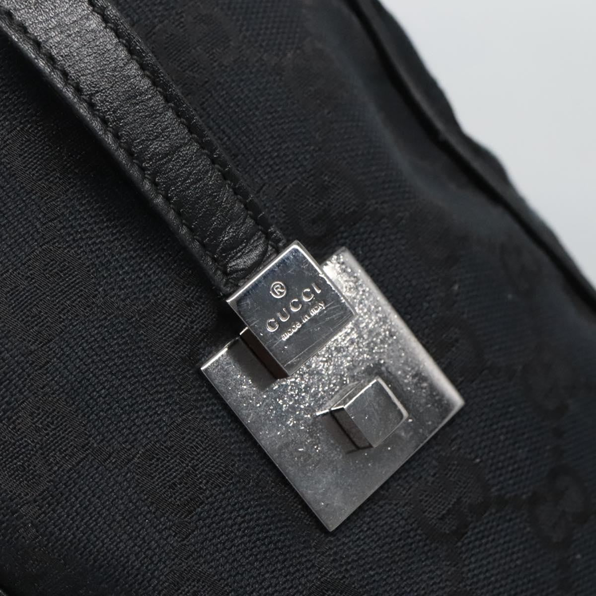 Gucci Vintage Zip Boston Bag GG Canvas, BLACK, CANVAS, Handbag