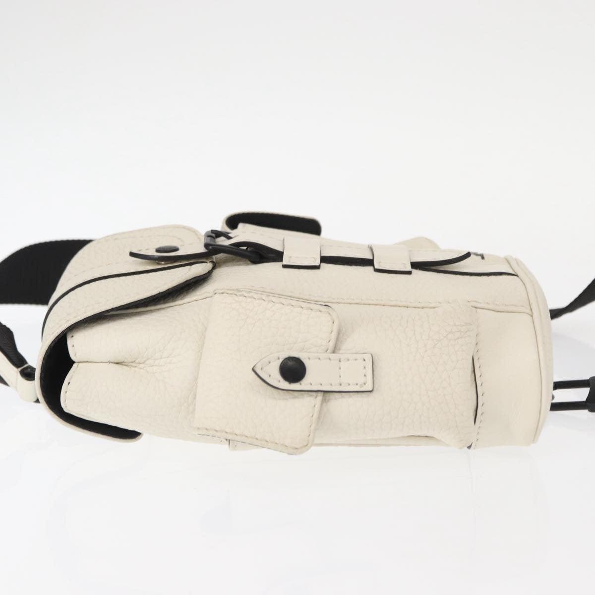 Louis Vuitton Christopher Backpack Taurillon Leather, WHITE, LEATHER, Shoulder bag