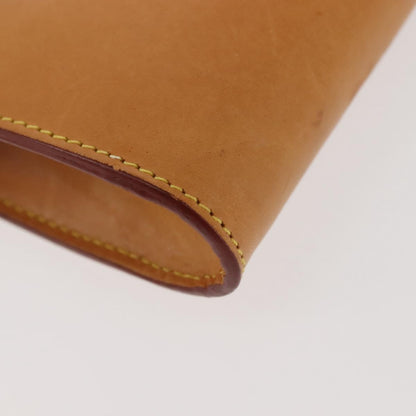 Louis Vuitton Bucket Pouch Leather, BEIGE, LEATHER, Clutche & pouche