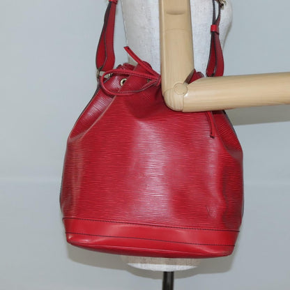 Louis Vuitton Noe Handbag Epi Leather, RED, LEATHER, Handbag