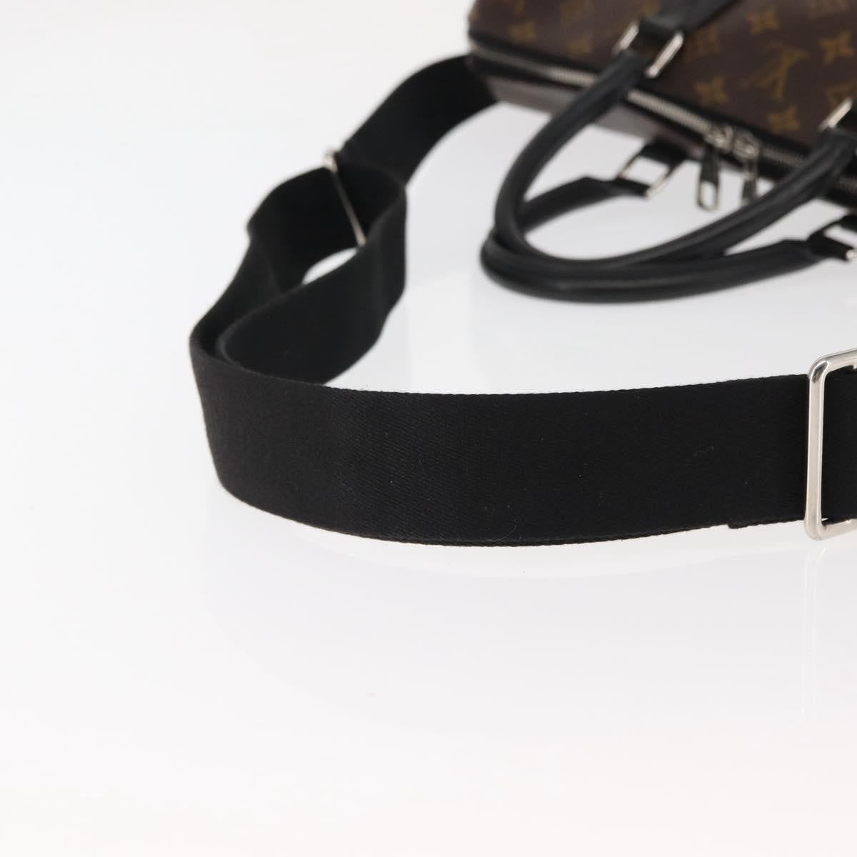 Louis Vuitton Porte-Documents Jour Bag Macassar Monogram Canvas, BROWN, CANVAS, Briefcase