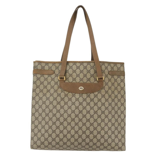 Gucci GG supreme tote bag Canvas, BEIGE, CANVAS, Tote bag
