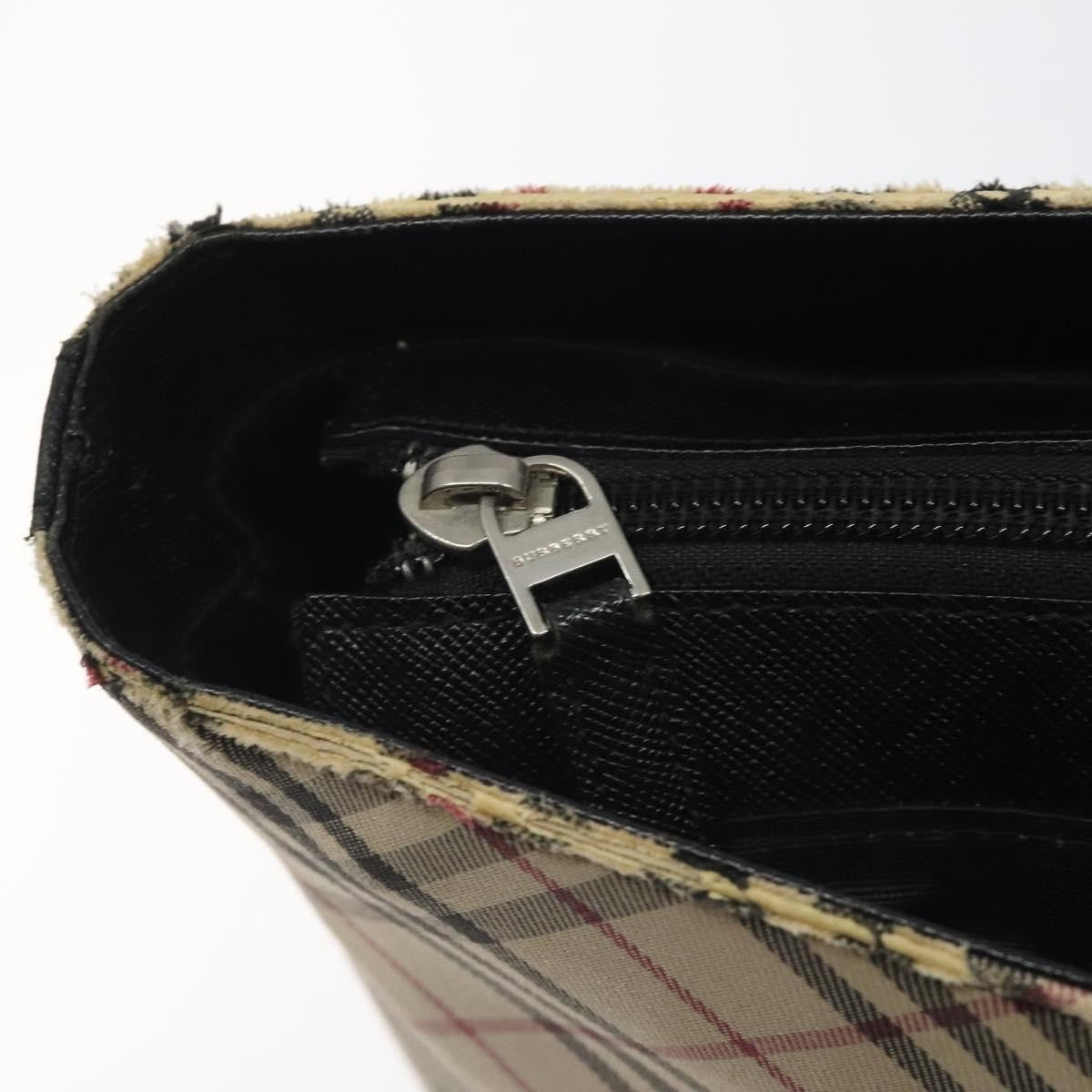 Burberry Nova Check Tote Canvas and Leather, BEIGE, CANVAS, Tote bag