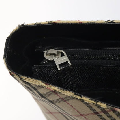 Burberry Nova Check Tote Canvas and Leather, BEIGE, CANVAS, Tote bag
