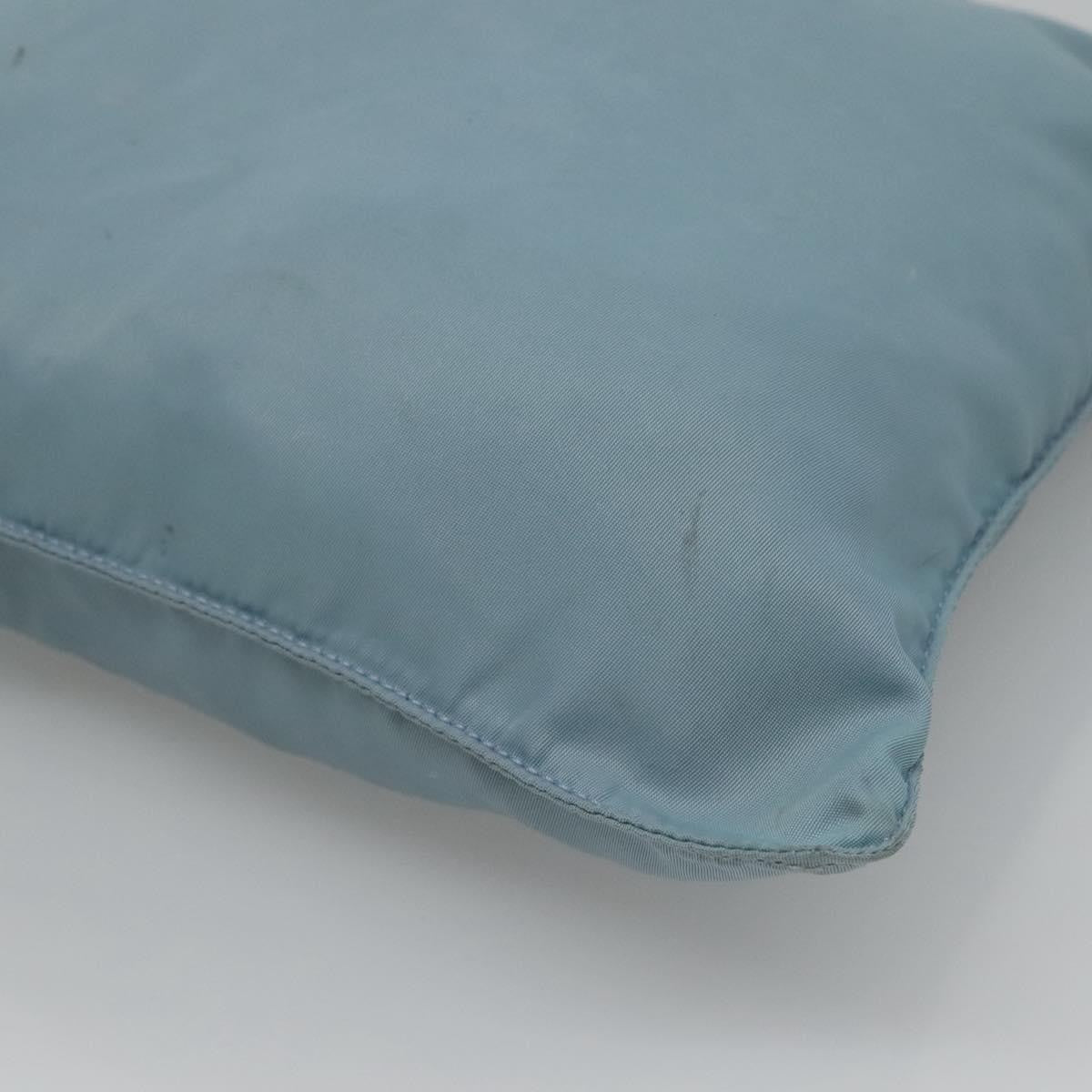 Prada Flat Messenger Bag Tessuto, BLUE, NYLON, Shoulder bag