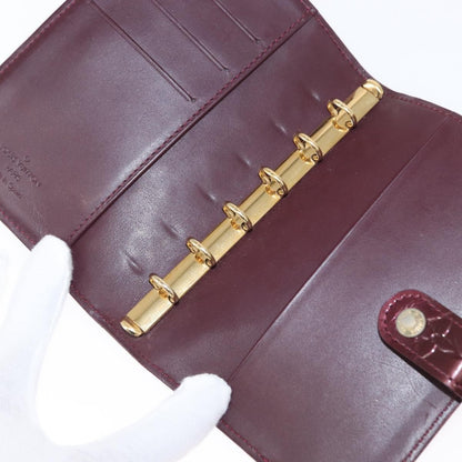 Louis Vuitton Mat Ring Agenda Cover Monogram Vernis, BURGUNDY, PATENT_LEATHER, Clutche & pouche