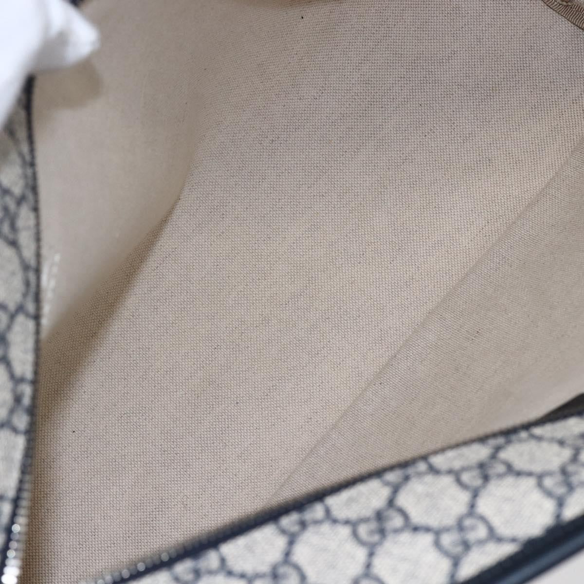 Gucci Open Tote GG Canvas, NAVY, CANVAS, Tote bag