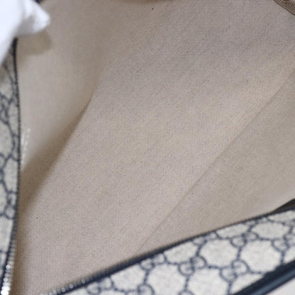 Gucci Open Tote GG Canvas, NAVY, CANVAS, Tote bag