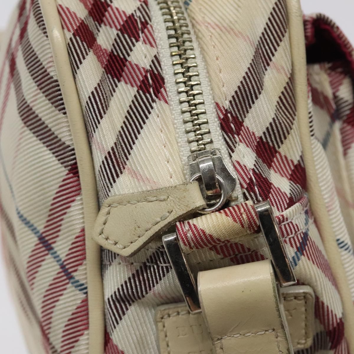 Burberry Nova Check Blue Label Nylon, BEIGE, NYLON, Shoulder bag