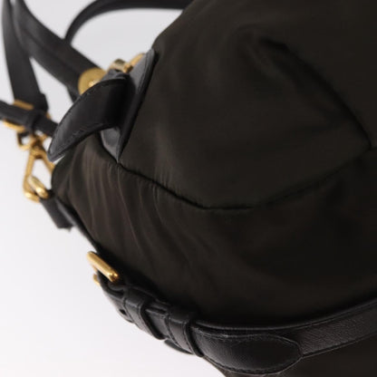 Prada Vintage Handbag Tessuto, KHAKI, NYLON, Handbag