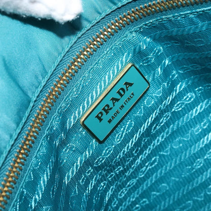 Prada Vintage Handbag Tessuto, TURQUOISE, NYLON, Handbag
