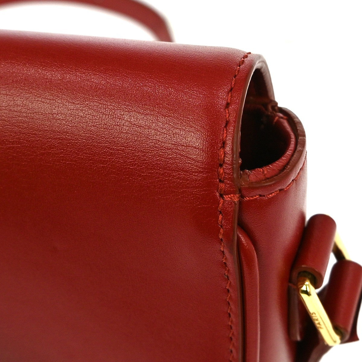 Celine Tassels Bag Leather, RED, LEATHER, Shoulder bag