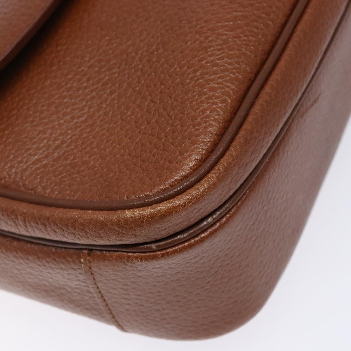 Burberry Flap Shoulder Bag Leather, BROWN, LEATHER, Shoulder bag