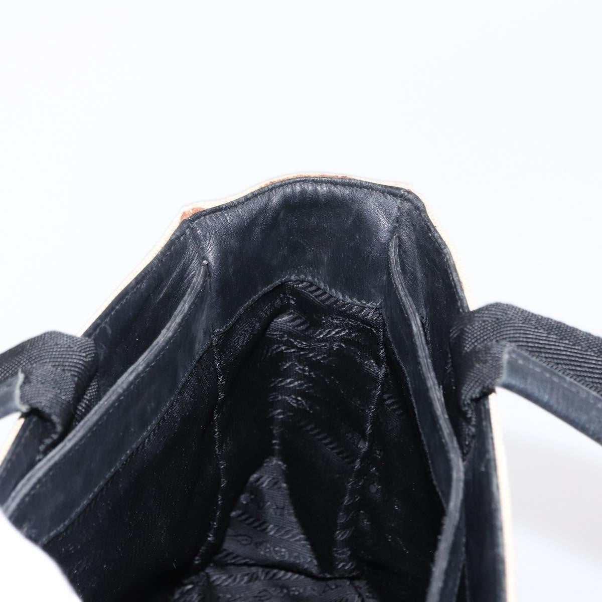 Prada Vintage Handbag Canvas, BEIGE, CANVAS, Handbag