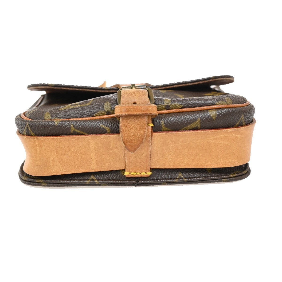 Louis Vuitton Cartouchiere Handbag Monogram Canvas, BROWN, CANVAS, Handbag