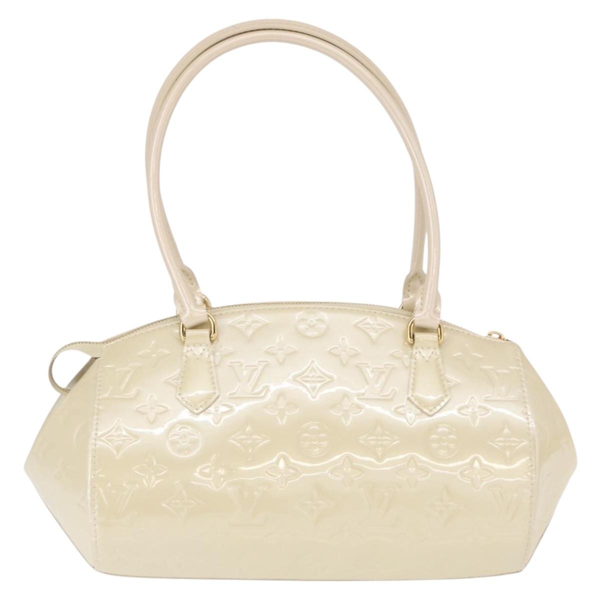 Louis Vuitton Sherwood Handbag Monogram Vernis, BEIGE, PATENT_LEATHER, Handbag