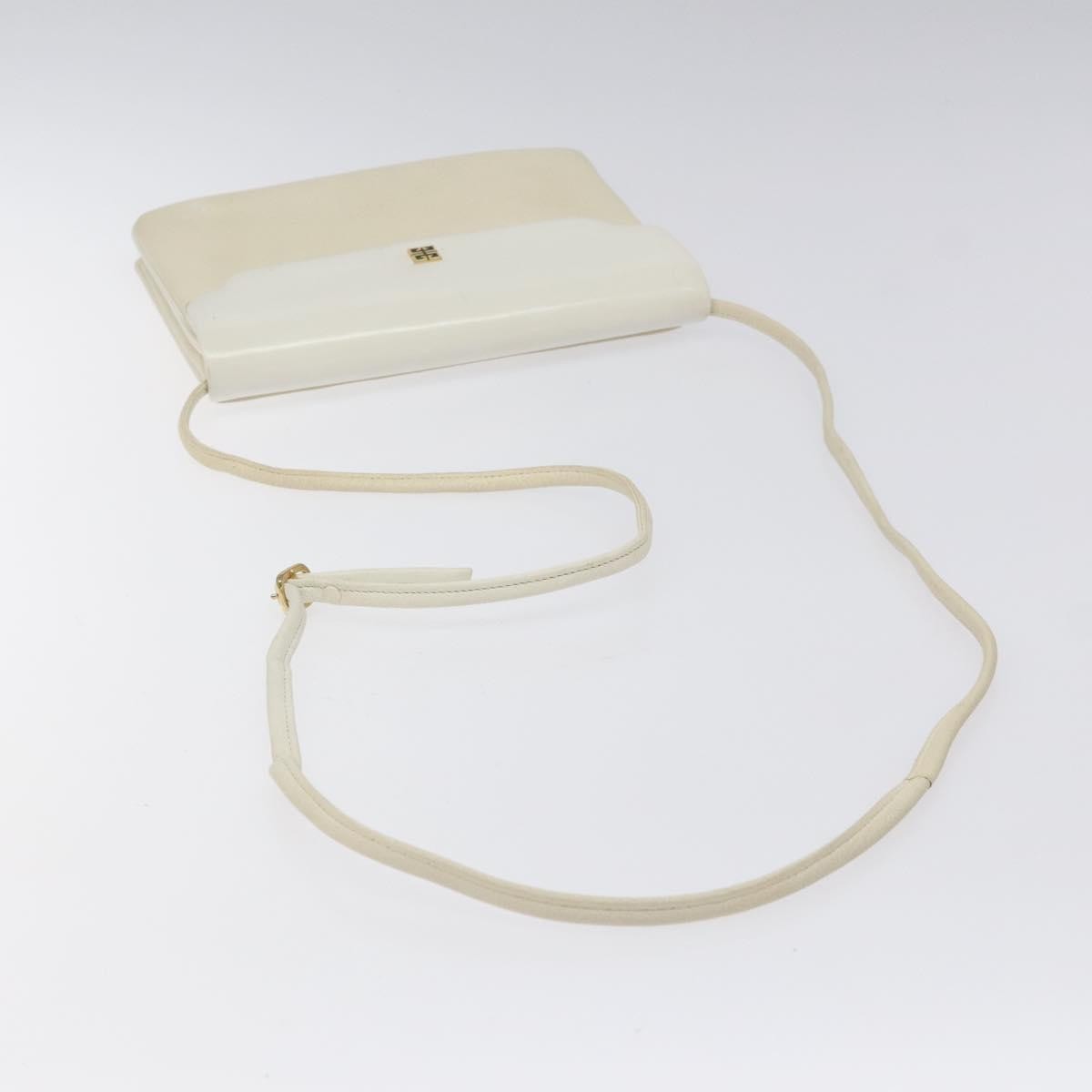 Givenchy Vintage 4G shoulder bag Leather, WHITE, LEATHER, Shoulder bag