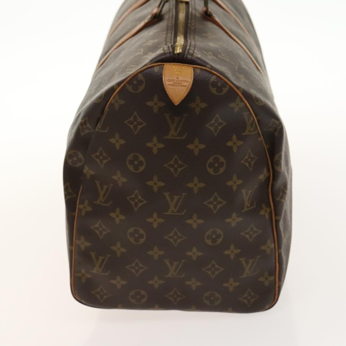 Louis Vuitton Keepall Bag Monogram Canvas, BROWN, CANVAS, Travel bag