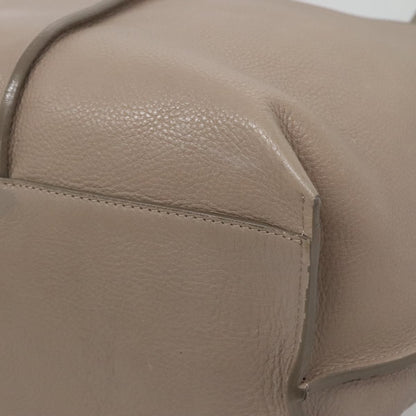 Chloe Vick Tote Leather, BEIGE, LEATHER, Tote bag